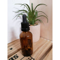 Flacon verre ambré 50 ml avec bouchon pipette
