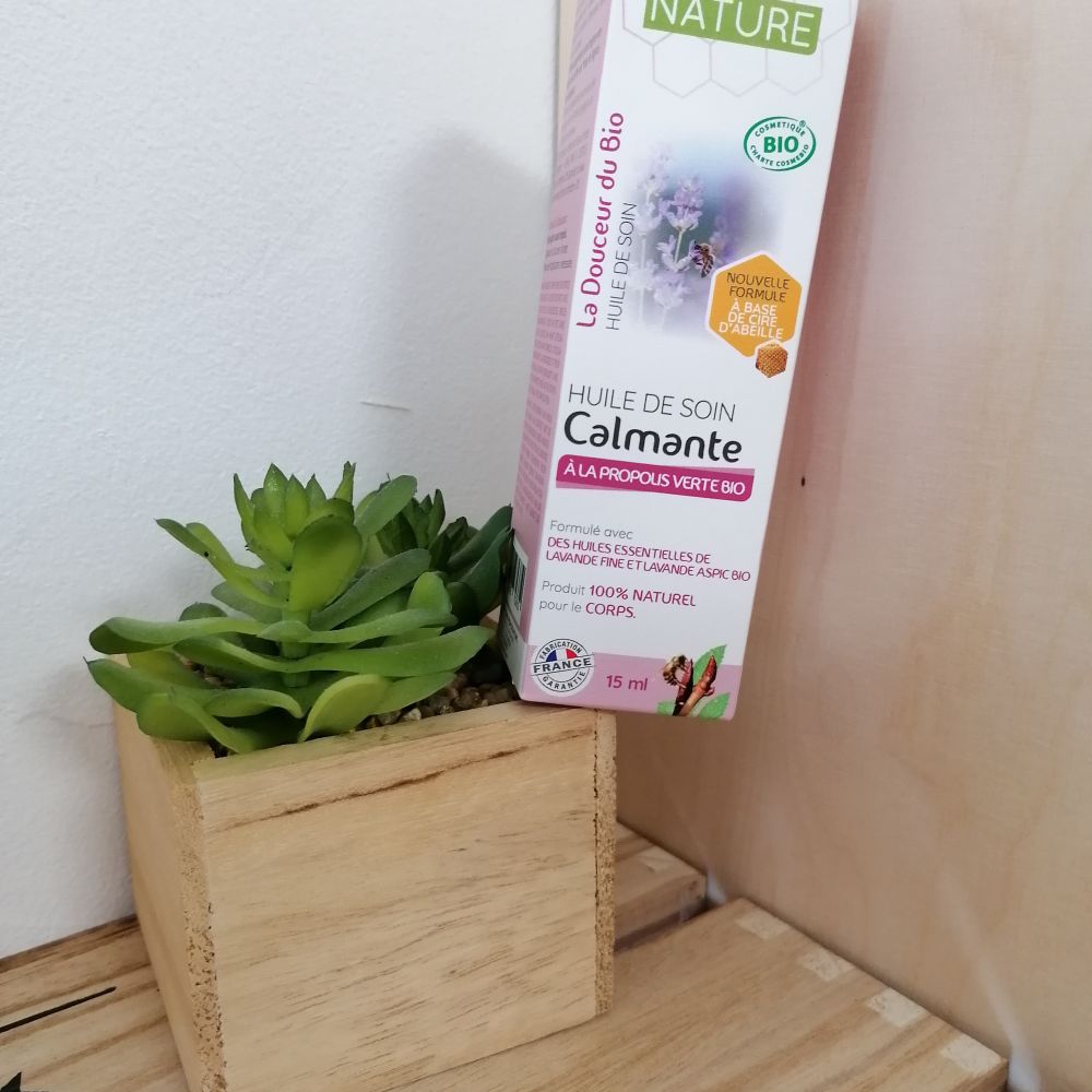 Huile de soins calmante